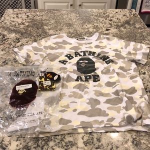 Bathing ape Camo tee.